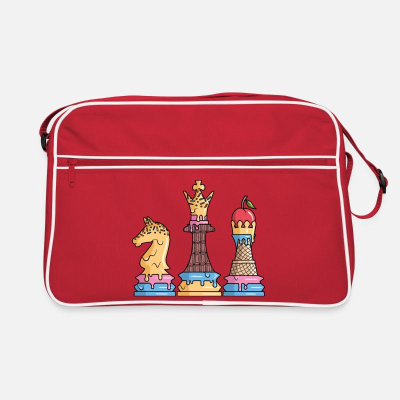 Pièces d’échecs Glace Jeu d’échecs Enfants Échecs Sac Retro