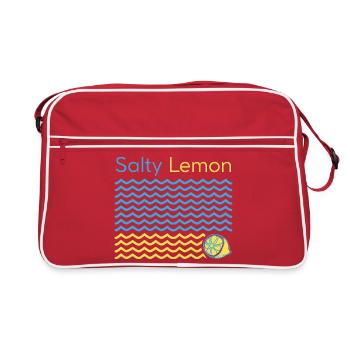 Imprimé côtier citron salé - Sac Retro - rouge/blanc - Devant
