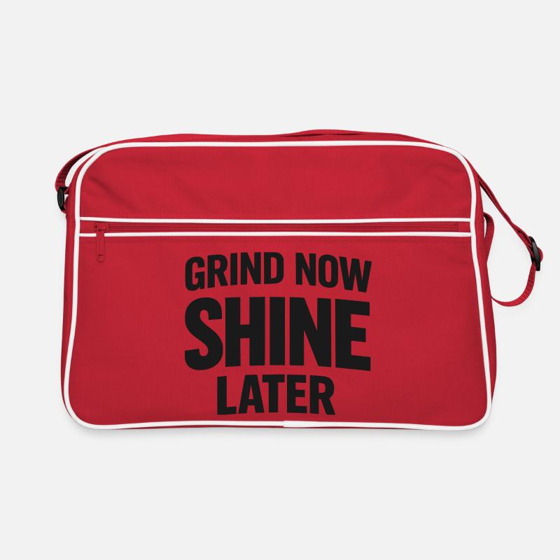Grind Now Shine Later Retro Tasche