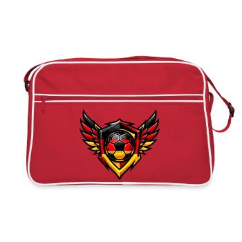 Blason de Soccer Germany - Sac Retro - rouge/blanc - Devant