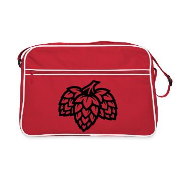 Brasserie Houblon Barley Malt - Sac Retro - rouge/blanc - Devant