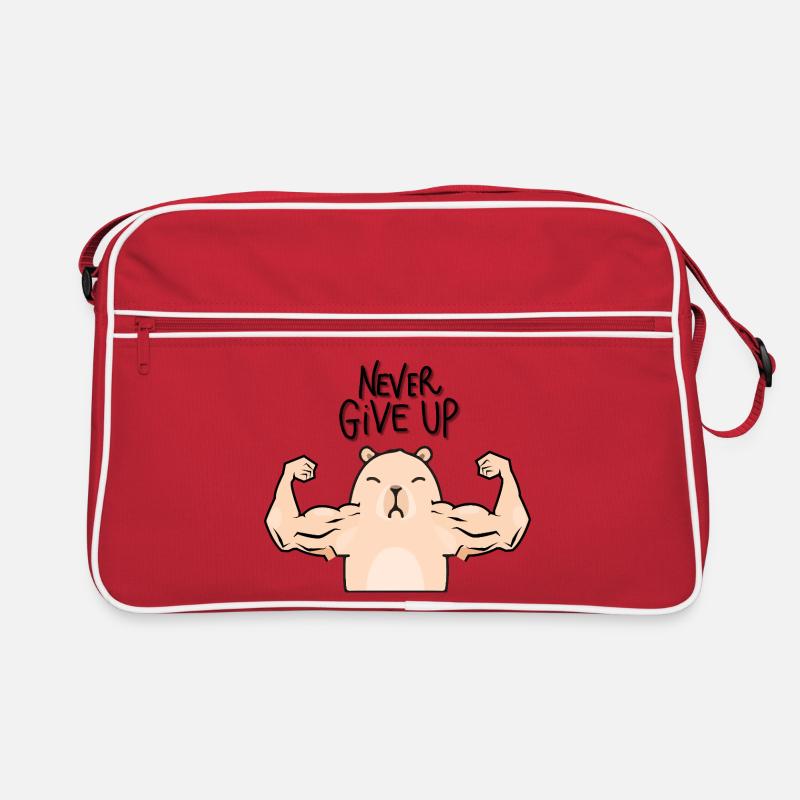 Capybara-Bodybuilder Retro Tasche