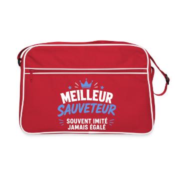 Best lifeguard ever - Retro Bag - red/white - Front