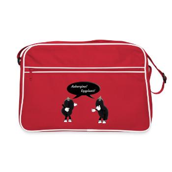 Aubergines / eggplants solanum melongena - Retro Bag - red/white - Front