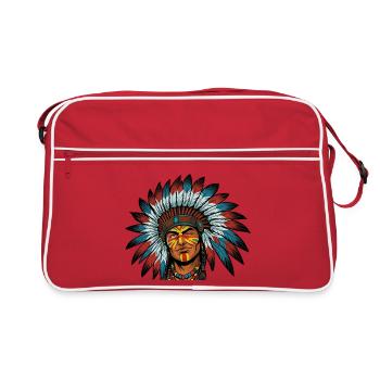 Le chef détendu - Sac Retro - rouge/blanc - Devant