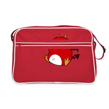 Monster - Retro Tasche - Rot/Weiß - Vorne