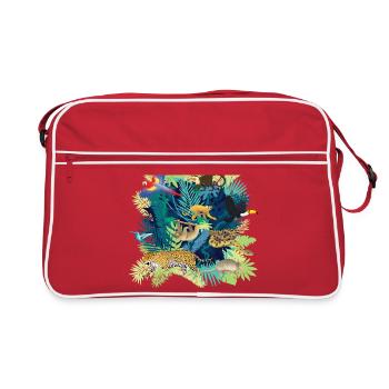 South America Jungle Dark - Sac Retro - rouge/blanc - Devant