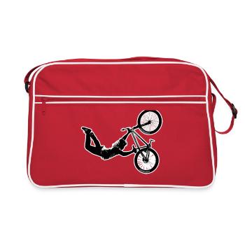 BMX DIRT JUMP TRICK - Retro Bag - red/white - Front
