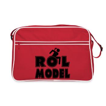 Every wheelchair user is a role model. Wife* - Retro Bag - red/white - Front