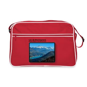Lac de monteynard - Sac Retro - rouge/blanc - Devant