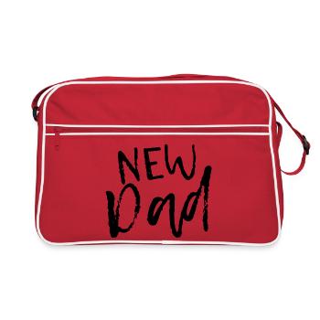 New Dad - annonce pour les nouveaux papas - Sac Retro - rouge/blanc - Devant