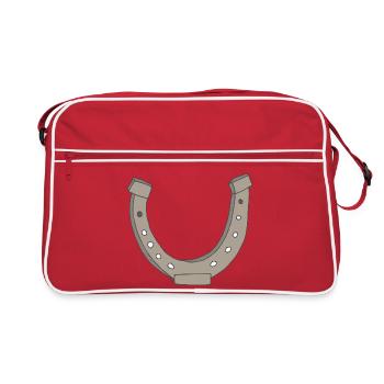 fer à cheval - Sac Retro - rouge/blanc - Devant