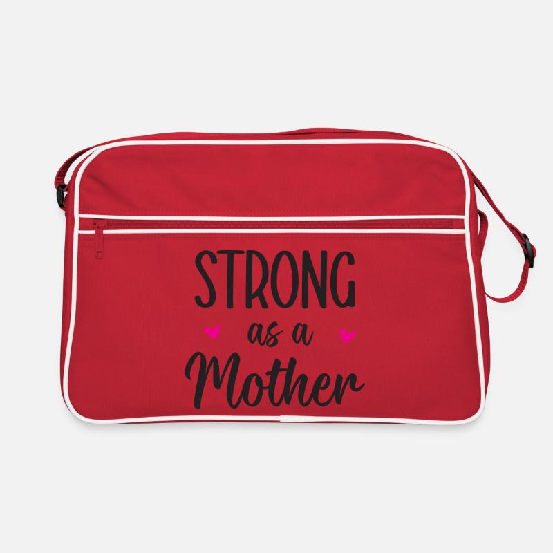 Stark wie eine Mutter Retro Tasche