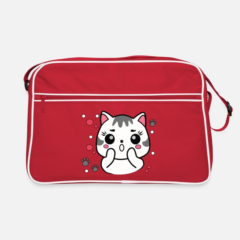 Chat mignon surpris Sac Retro