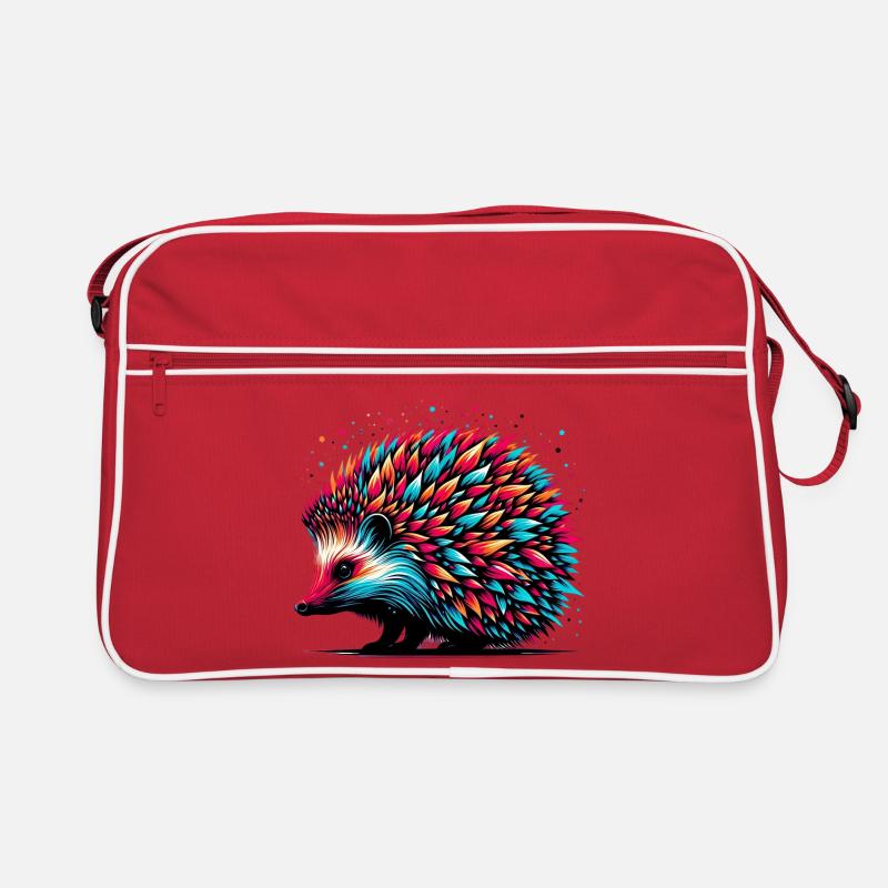 Hérisson - Sac Retro - rouge/blanc