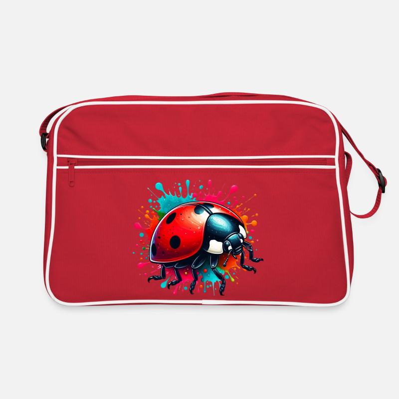 Marienkäfer - Retro Tasche - Rot/Weiß