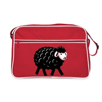 Black Sheep - Retro Bag - red/white - Front
