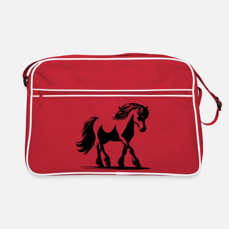 Cheval Poney de selle allemand Sac Retro