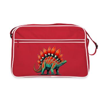 Dinosaur - Retro Bag - red/white - Front