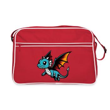Dragon - Retro Bag - red/white - Front