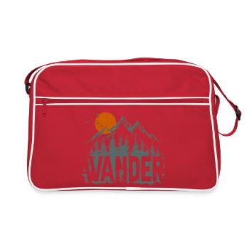 Conception de l’explorateur de la nature sauvage de la montagne - Sac Retro - rouge/blanc - Devant
