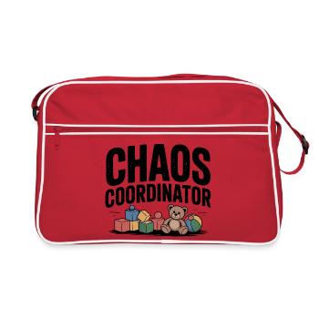coordinateur du chaos - Sac Retro - rouge/blanc - Devant