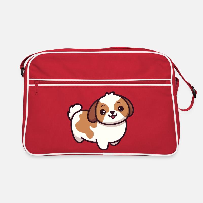 Dessin animé de chiot mignon Sac Retro