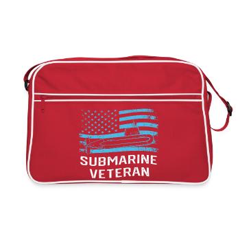 July 5 Submarine Submarine Veteran Navy USA - Retro Bag - red/white - Front
