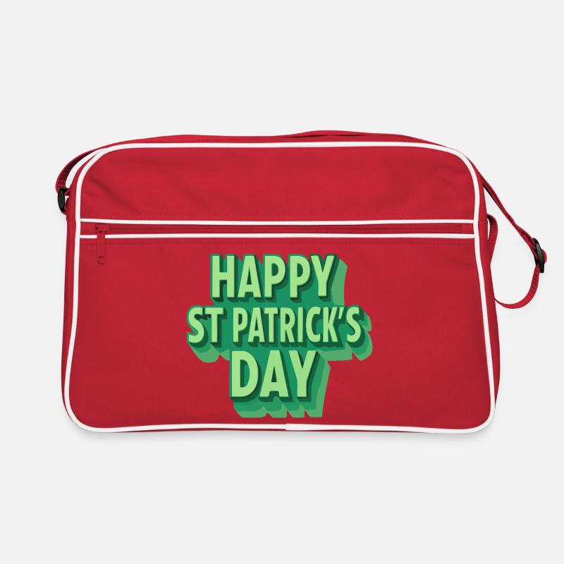 Joyeux Saint-Patrick Vert Pop Art Sac Retro