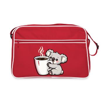 Coffee Mug Koala Cuddle Magic - Retro Bag - red/white - Front