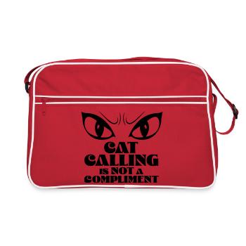 Siffler n’est pas un compliment - Sac Retro - rouge/blanc - Devant