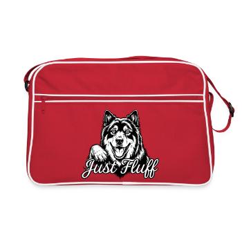 Eurasier | Fluffy - Retro Bag - red/white - Front