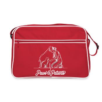 Paws & Patients Veterinarian Cat - Retro Bag - red/white - Front
