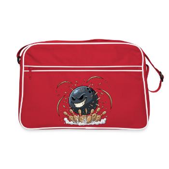Ball Ball Bowling Chaos - Retro Bag - red/white - Front
