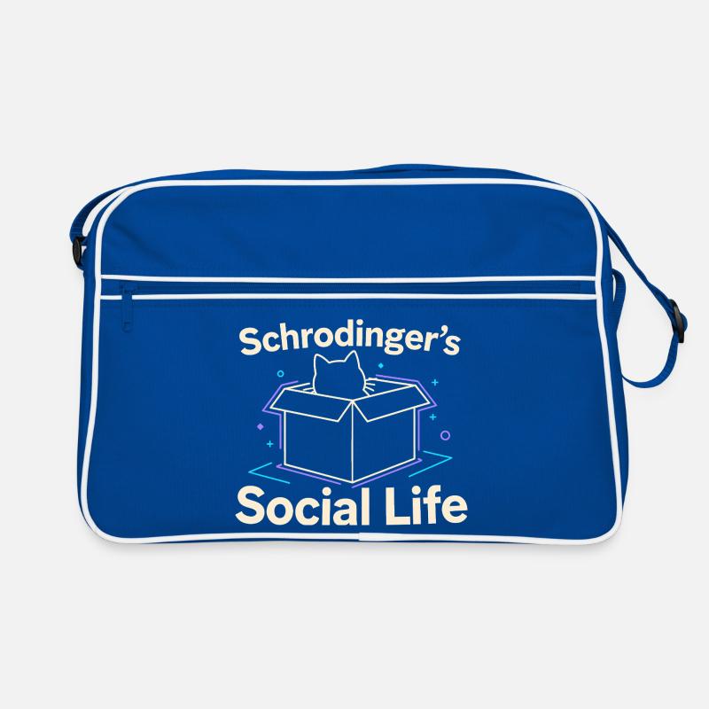 La vie sociale de Schrödinger | Physics Cat Sac Retro