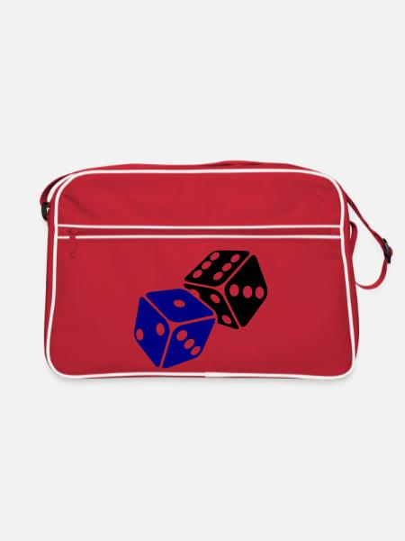 Blue Cube Minimal Design - Sac Retro - rouge/blanc - Devant