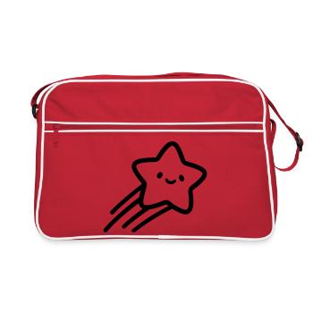 shooting star - Retro Bag - red/white - Front