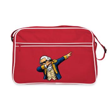 Dabbing George Washington - Retro Bag - red/white - Front