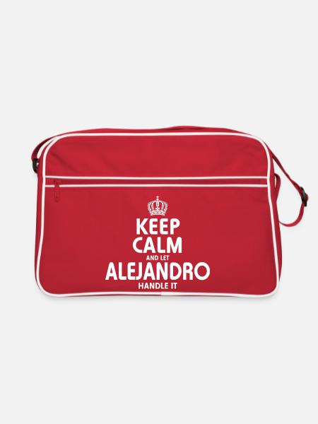 ALEJANDRO Regeln Sie es - Retro Tasche - Rot/Weiß