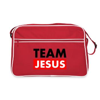 Team jesus - Sac Retro - rouge/blanc - Devant