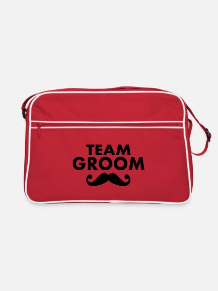 Team groom - Sac Retro - rouge/blanc - Devant