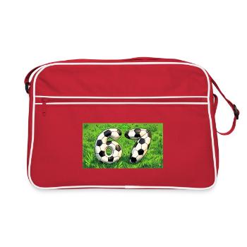 Six Seven Football Design - Retro Bag - red/white - Front