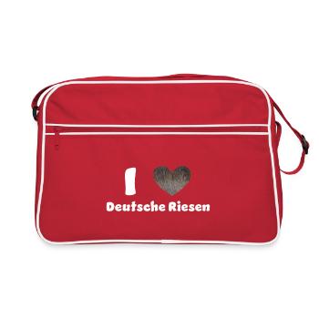 Deutsche Riesen - Retro Tasche - Rot/Weiß - Vorne