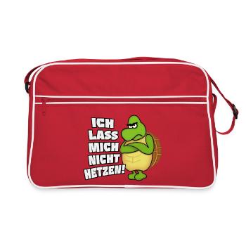 I let not rush me! - Retro Bag - red/white - Front