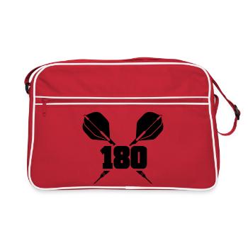 darts 180 - Retro Bag - red/white - Front