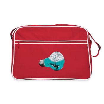 Orc-themed Ocean Shard - Retro Bag - red/white - Front
