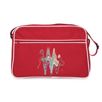 Design rétro 20e - Sac Retro - rouge/blanc - Devant
