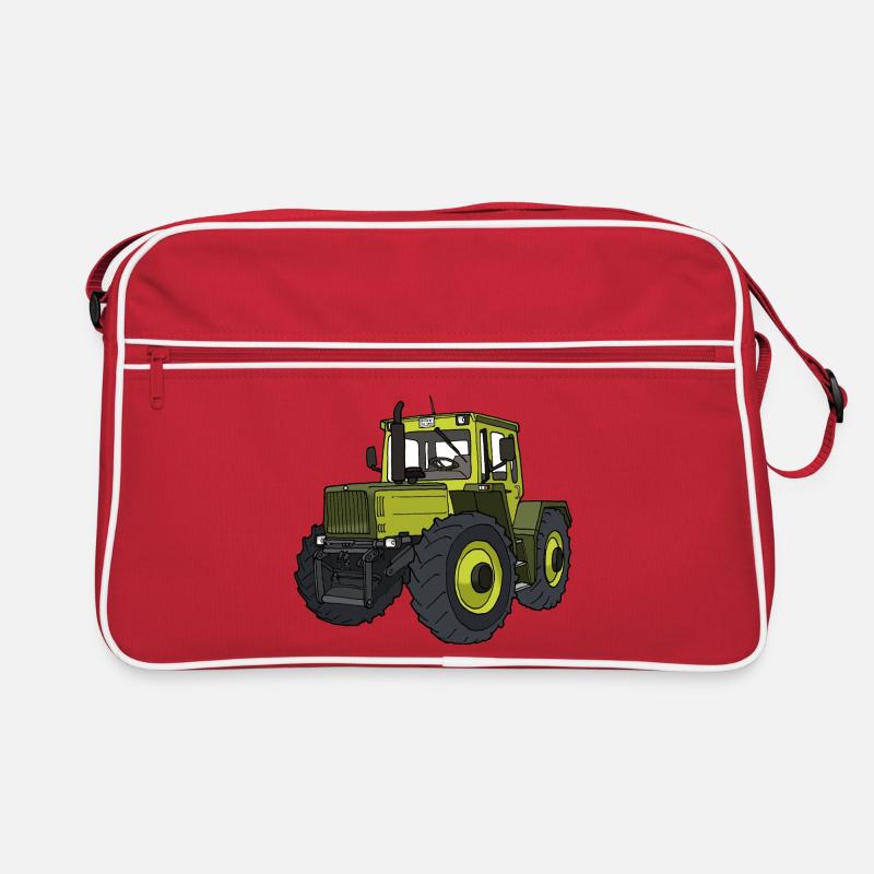 Trac 1600 - Retro Tasche - Rot/Weiß