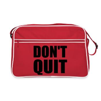 dont quit - Sac Retro - rouge/blanc - Devant