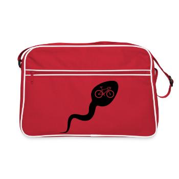 Vélo de sperme - Sac Retro - rouge/blanc - Devant